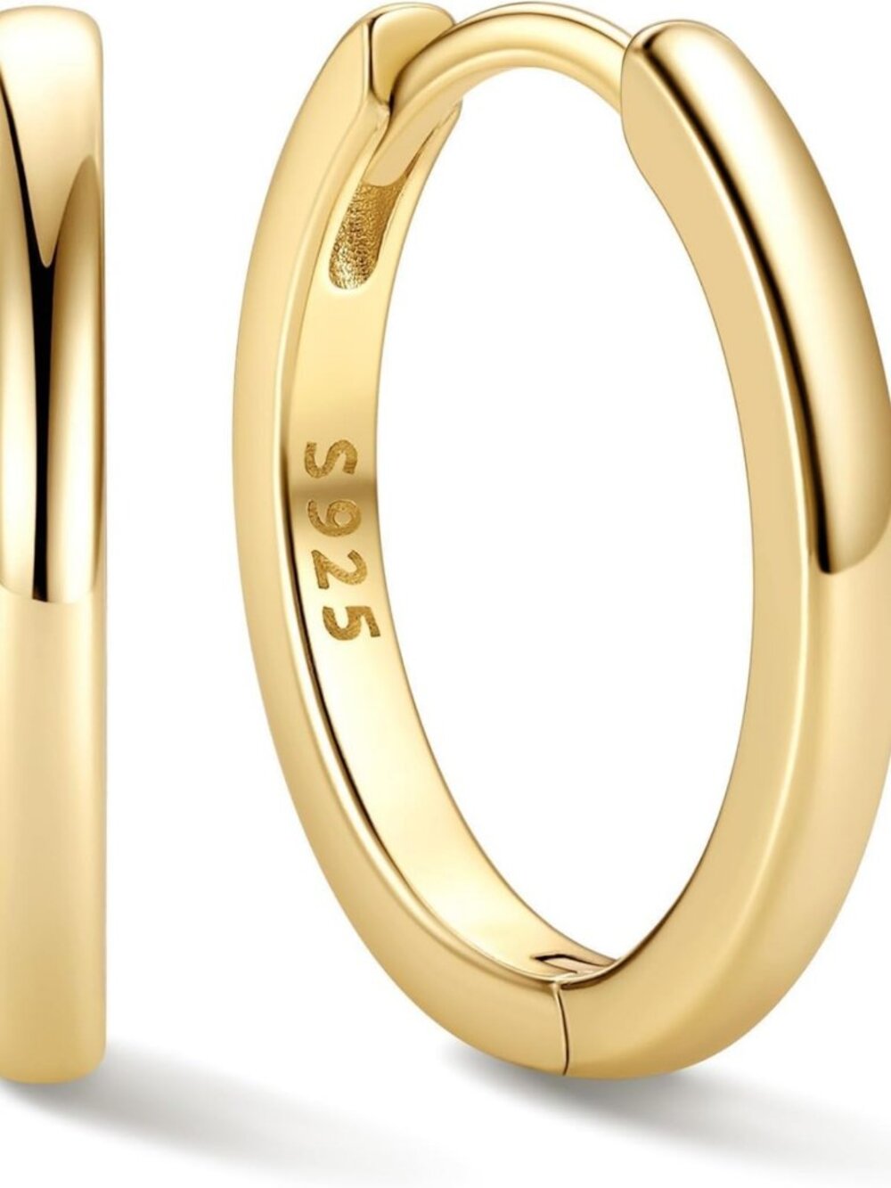 Stylish 925 Sterling Silver Huggie Hoop Earrings for Women, 6-20MM Sizes